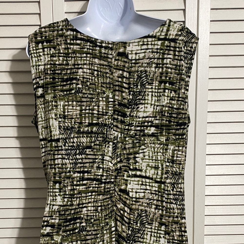 Harve Benard Olive Patterned Midi Dress - Picture 6 of 10